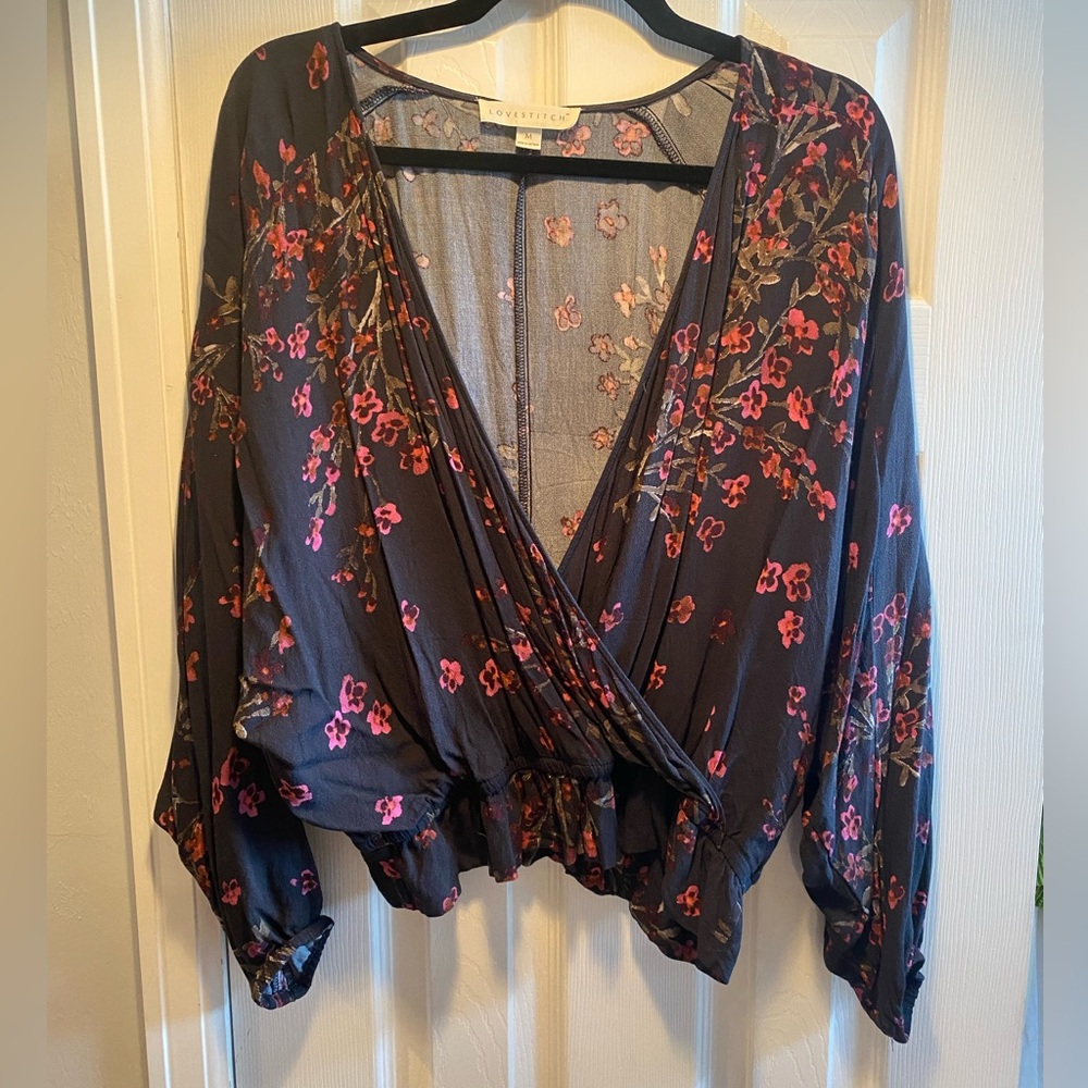 Long Sleeve Floral Top
